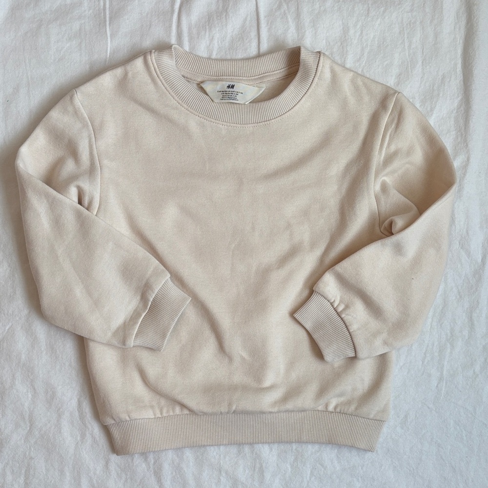 H&M Light Beige / Crean Sweatshirt 4T